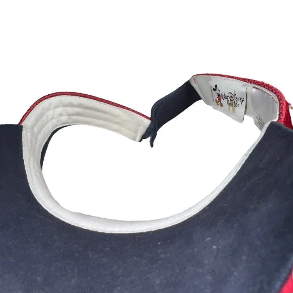 Walt Disney World‎ Vintage Goofy Visor Navy / Red Unisex Youth